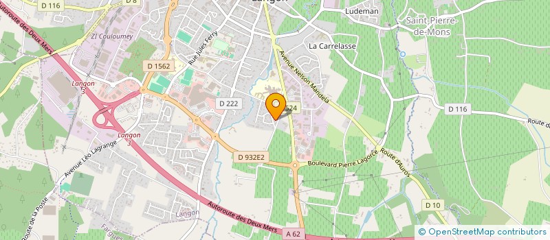 localisation de l'entreprise SCI JUMA  LANGON