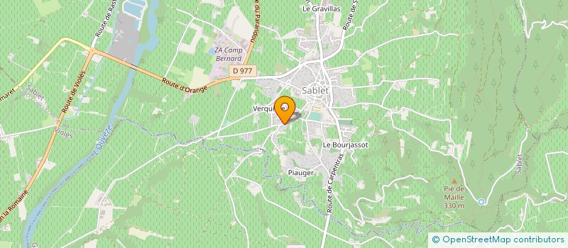 localisation de l'entreprise SCI JUMA  SABLET