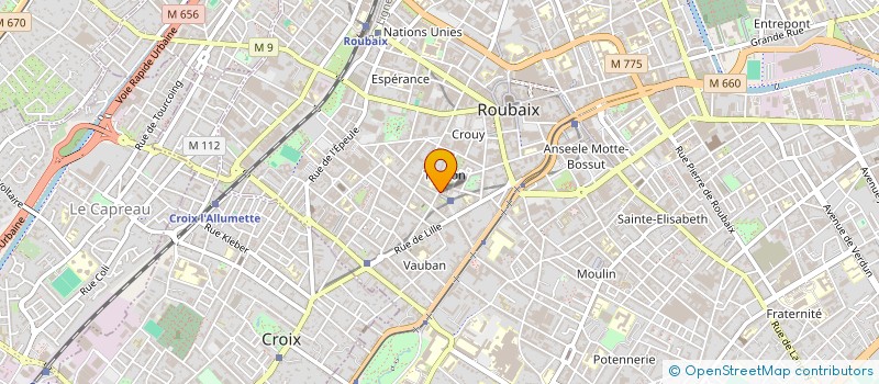 localisation de l'entreprise SCI JUMACAM  ROUBAIX