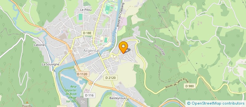 localisation de l'entreprise SCI JUMAJE à ARGENTAT-SUR-DORDOGNE