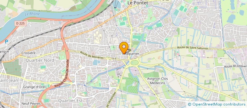 localisation de l'entreprise SCI JUMANAT  LE PONTET