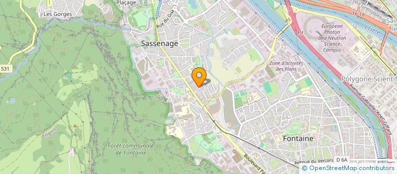 localisation de l'entreprise SCI JUMAS  SASSENAGE