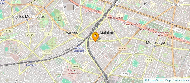 localisation de l'entreprise SCI JUMATEV  MALAKOFF