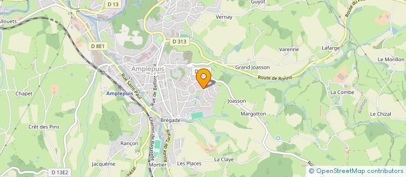 localisation de l'entreprise SCI JUMAU  AMPLEPUIS