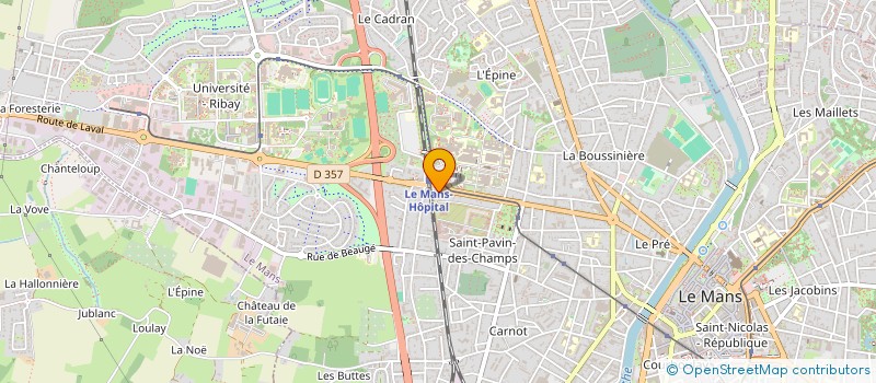 localisation de l'entreprise SCI JUMAUX INVEST à LE MANS