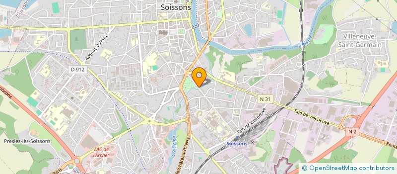 localisation de l'entreprise SCI JUMBO à SOISSONS
