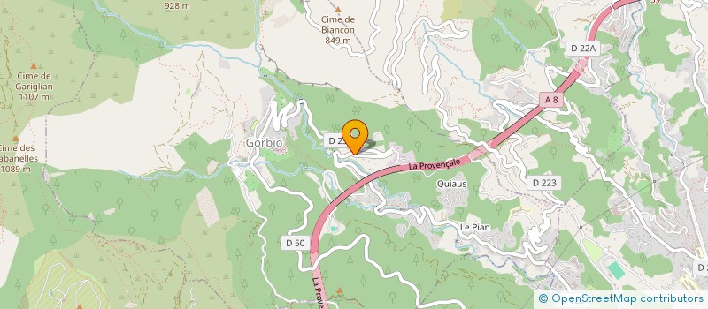 localisation de l'entreprise SCI JUMEAUX  GORBIO