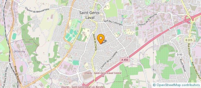 localisation de l'entreprise SCI JUMENTINE  SAINT-GENIS-LAVAL