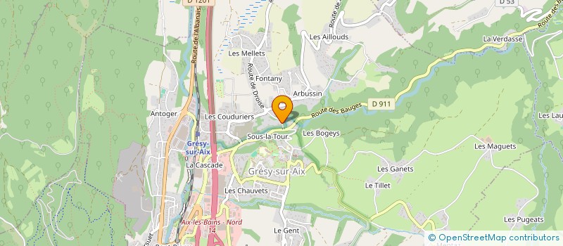 localisation de l'entreprise SCI JUMILE  GRESY-SUR-AIX