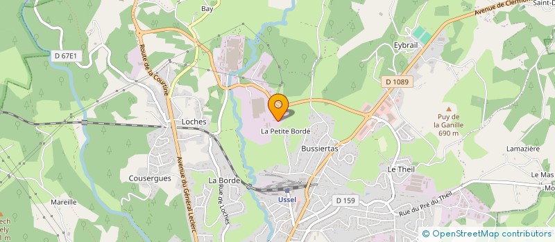 localisation de l'entreprise SCI JUMILO à USSEL