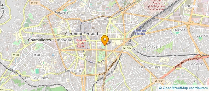 localisation de l'entreprise SCI JUMO  CLERMONT-FERRAND