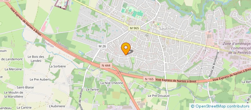 localisation de l'entreprise SCI JUMO à SAUTRON