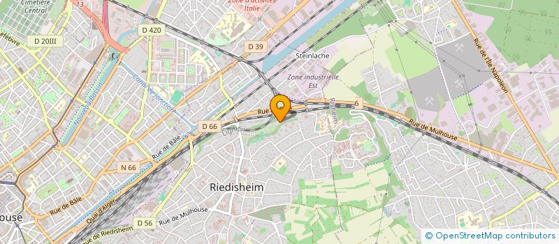 localisation de l'entreprise SCI JUMOZAA  RIEDISHEIM