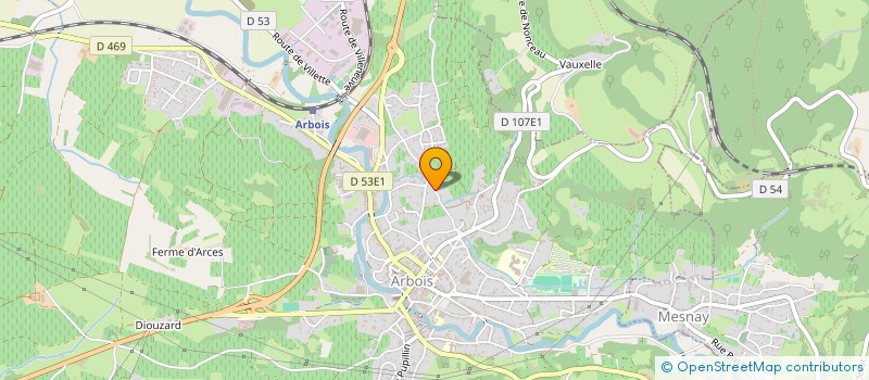 localisation de l'entreprise SCI JUMP  ARBOIS