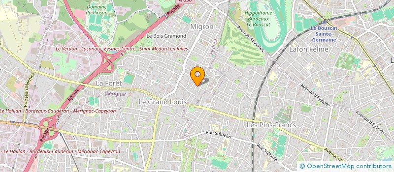 localisation de l'entreprise SCI JUNCA 2013  EYSINES