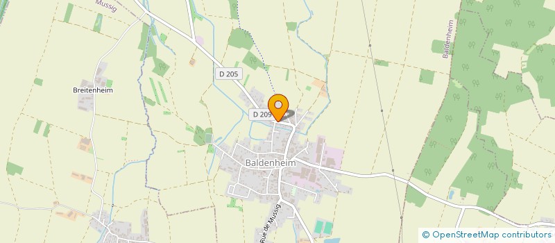 localisation de l'entreprise SCI JUNE  BALDENHEIM