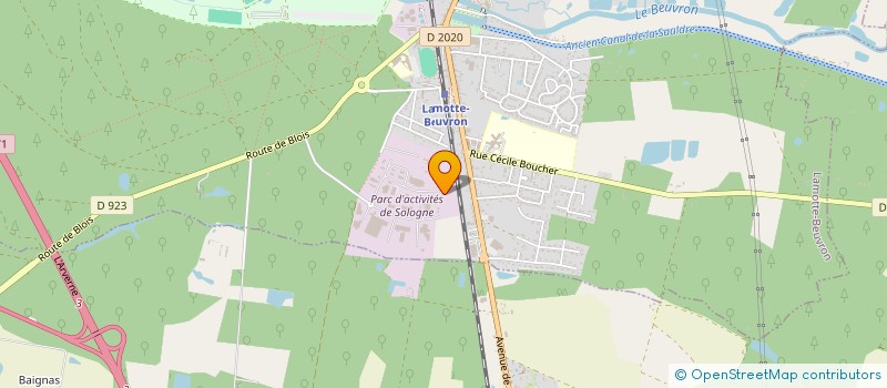 localisation de l'entreprise SCI JUNE  LAMOTTE-BEUVRON