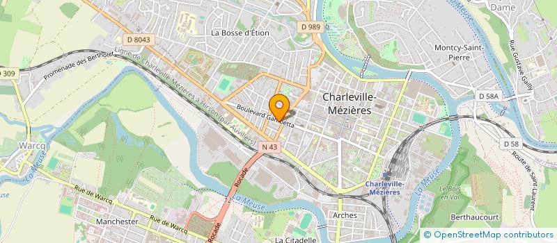 localisation de l'entreprise SCI JUNE-D  CHARLEVILLE-MEZIERES