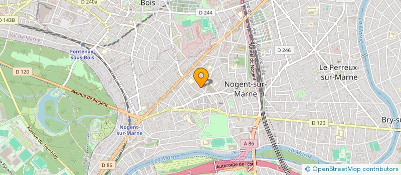 localisation de l'entreprise SCI JUNE FOCH  NOGENT-SUR-MARNE