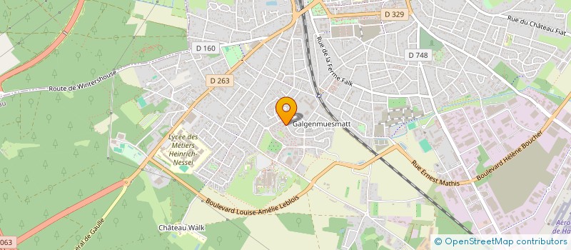 localisation de l'entreprise SCI JUNG  HAGUENAU