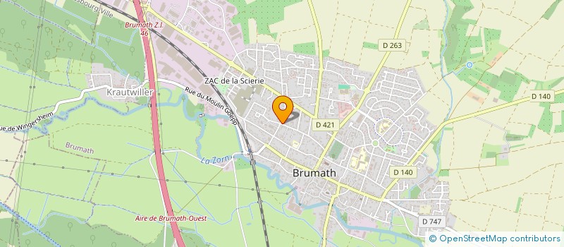 localisation de l'entreprise SCI JUNG FRERES  BRUMATH