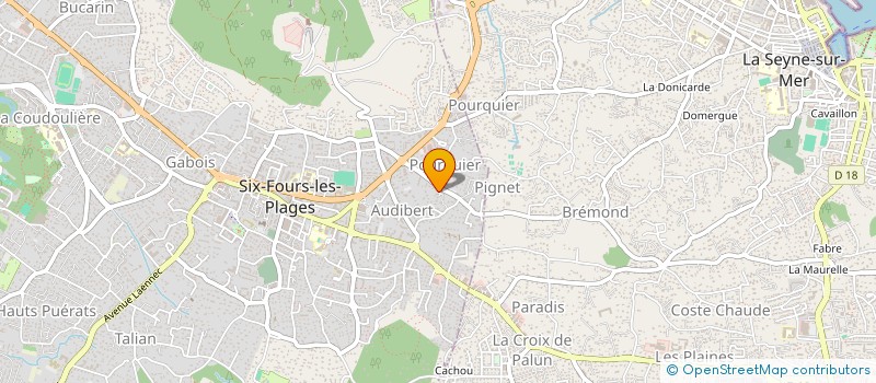 localisation de l'entreprise SCI JUNGLE à SIX-FOURS-LES-PLAGES