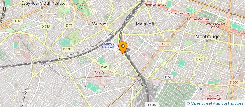 localisation de l'entreprise SCI JUNIORS  MALAKOFF