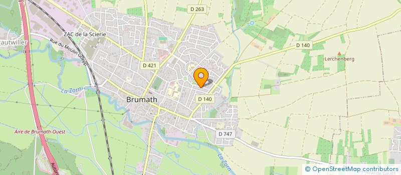 localisation de l'entreprise SCI JUNOD  BRUMATH