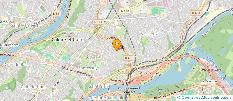 localisation de l'entreprise SCI JUNY  CALUIRE-ET-CUIRE