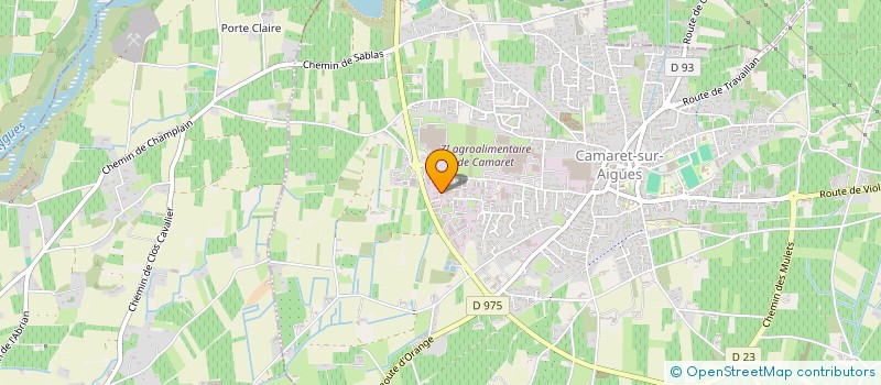 localisation de l'entreprise SCI JUPADA  CAMARET-SUR-AIGUES