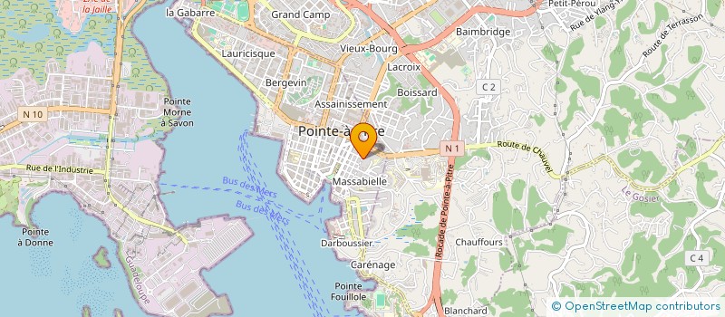 localisation de l'entreprise SCI JUPADEMALE à POINTE A PITRE