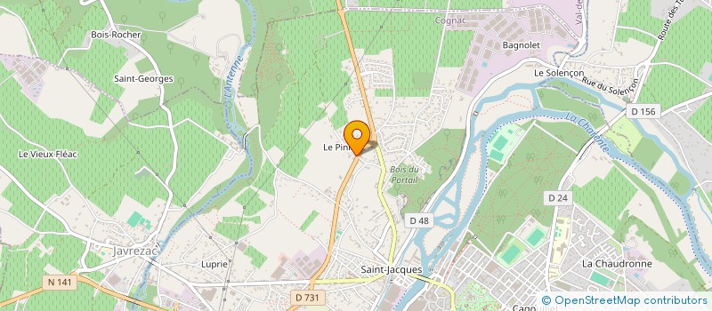 localisation de l'entreprise SCI JUPAMA à COGNAC
