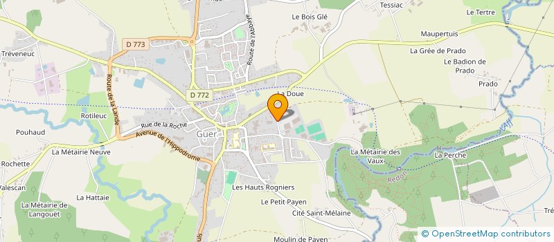 localisation de l'entreprise SCI JUPAU  GUER