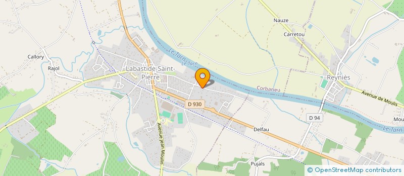 localisation de l'entreprise SCI JUPAUVINAL  LABASTIDE-SAINT-PIERRE