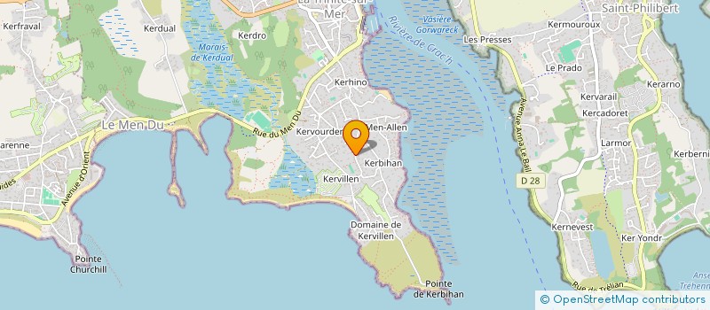 localisation de l'entreprise SCI JUPI  LA TRINITE-SUR-MER