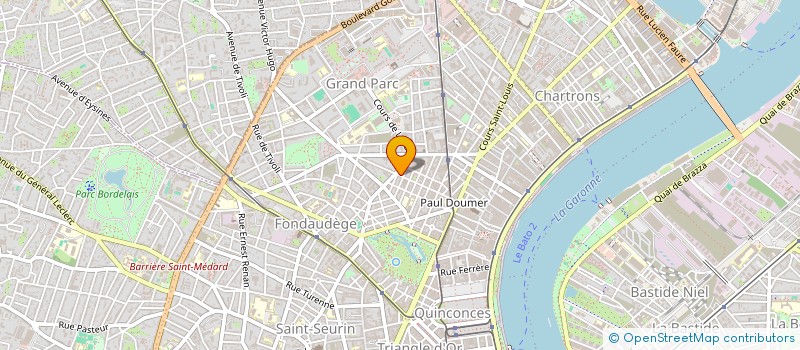 localisation de l'entreprise SCI JUPI  BORDEAUX