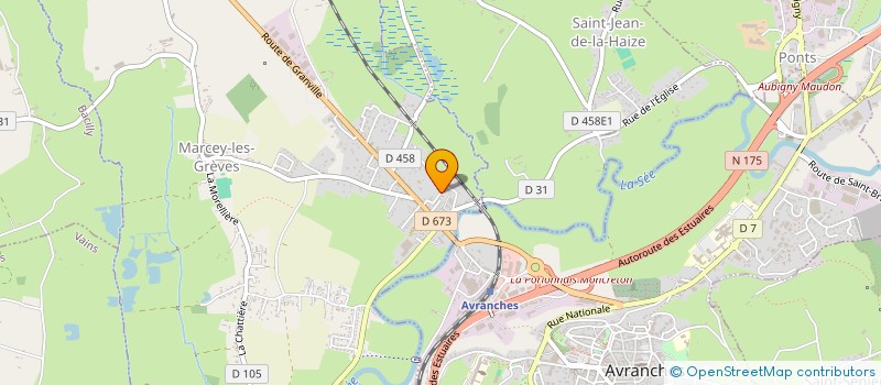 localisation de l'entreprise SCI JUPILE  MARCEY-LES-GREVES