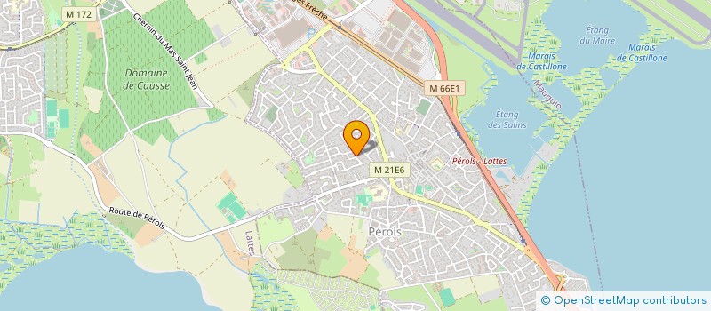 localisation de l'entreprise SCI JUPITER à PEROLS
