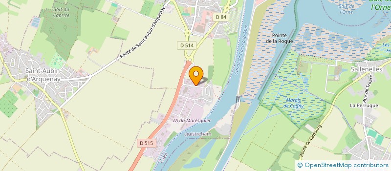 localisation de l'entreprise SCI JUPITER  OUISTREHAM