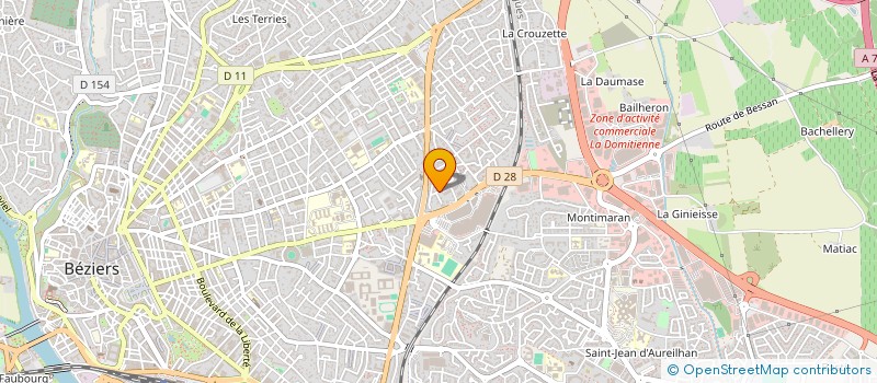 localisation de l'entreprise SCI JUPITER  BEZIERS