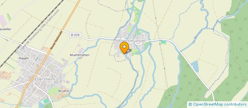 localisation de l'entreprise SCI JUPITER  EBERSMUNSTER