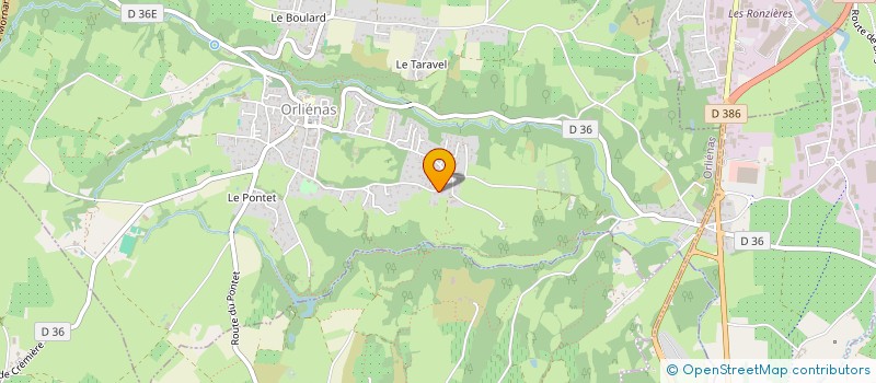 localisation de l'entreprise SCI JUPITER  ORLIENAS