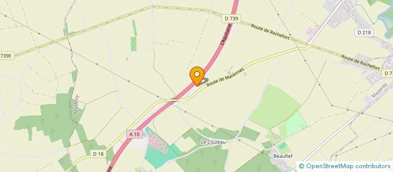 localisation de l'entreprise SCI JUPITER  MAZERAY