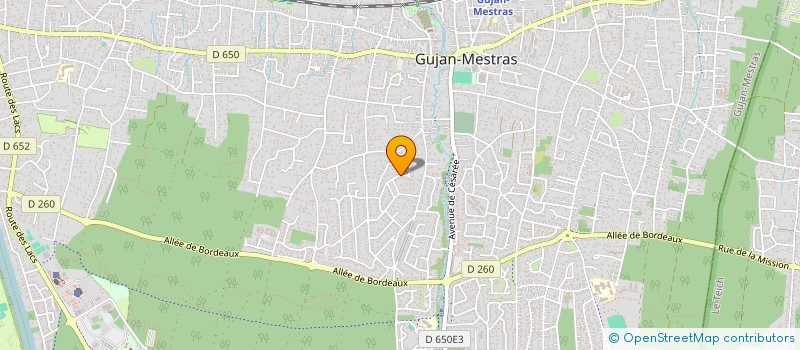 localisation de l'entreprise SCI JUPITER  GUJAN-MESTRAS