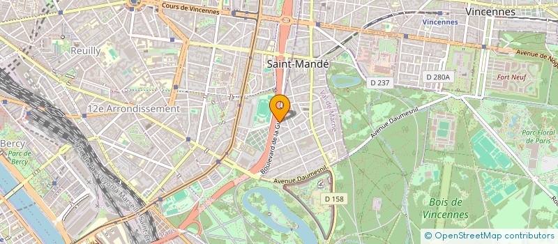 localisation de l'entreprise SCI JURA 12 à SAINT-MANDE