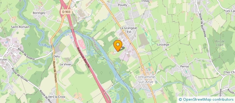 localisation de l'entreprise SCI JURA  CONTAMINE-SUR-ARVE