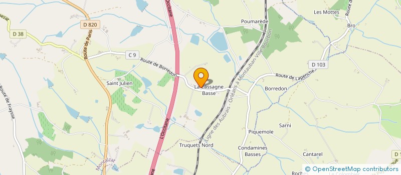 localisation de l'entreprise SCI JURA  MONTALZAT