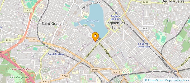 localisation de l'entreprise SCI JURA à ENGHIEN-LES-BAINS