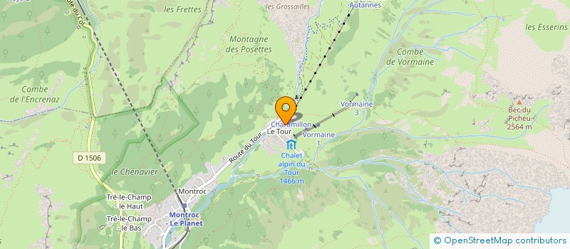 localisation de l'entreprise SCI JURA à CHAMONIX-MONT-BLANC