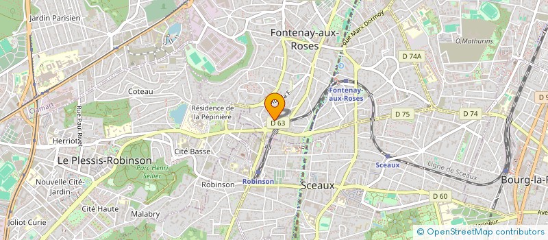 localisation de l'entreprise SCI JURACHRIS à FONTENAY-AUX-ROSES